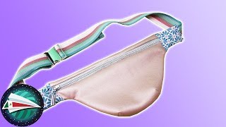 COSER un bolso  Canguro o bolso para llevar en la cintura con molde gratis  Fanny Pack  DIY [upl. by Leahcin783]