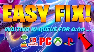 SKIP QUEUE TIME In Fortnite How To Play Fortnite Chapter 5 Online Glitch Queue Time [upl. by Asirrom]