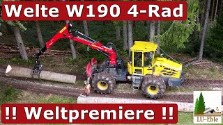 Weltpremiere  Welte W190 als 4Rad Forst und Kommunalmaschine [upl. by Errehs]