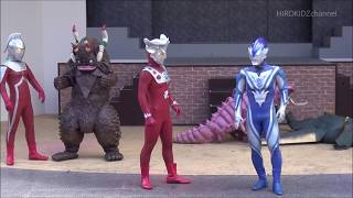 【ウルトラ怪獣大集合】ウルトラヒーローズスペシャルイベント☆ジード・アクロスマッシャー＆ウルトラセブン＆ウルトラマンレオ登場！ひらかたパークスペシャルショー [upl. by Ybbob67]