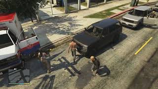 GTA V Vagos vs Paramedic fight and gets shot [upl. by Nodnal]