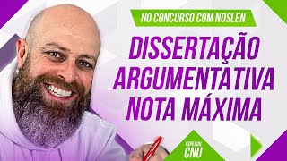 CNU  Texto DISSERTATIVOARGUMENTATIVO nota MÁXIMA Prof Noslen professornoslen cnu redação [upl. by Basset]