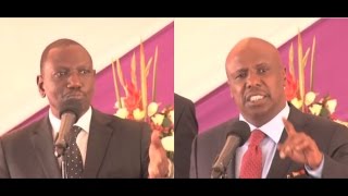 William Ruto and Gideon Moi clash at Mark Toos burial [upl. by Ibson]