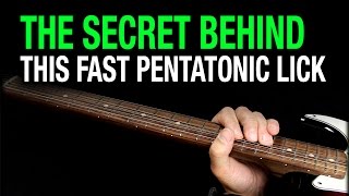 The Secret Behind This Fast Pentatonic Lick [upl. by Manley93]