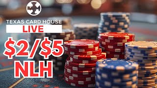 25 NoLimit Holdem Poker Cash Game  Texas Card House Austin [upl. by Olnee641]