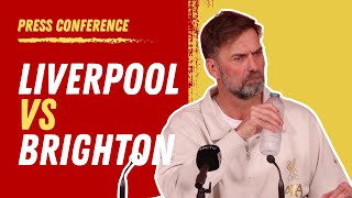 Liverpool vs Brighton  Jurgen Klopp PreMatch Press Conference [upl. by Nnyllatsyrc]