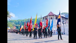 Army Flags Revered at Sri Dalada Maligawa for 75th Anniversary Blessing [upl. by Ahsaz]