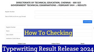 Typewriting result 2024 [upl. by Riay86]