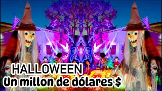 cuanto gastan los americanos en adornos de Halloween Así adornan las casas en usa para HALLOWEEN [upl. by Lepp]