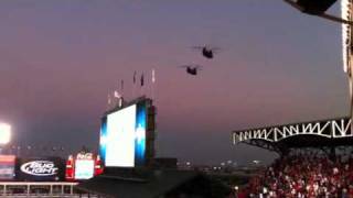 WS Game 4 Chinooks Fly Over [upl. by Alya]