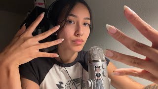 ASMR w long natural nails bit fast and aggressivescratching ramble mouth sounds… [upl. by Cinimmod459]