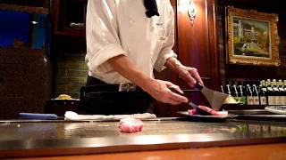 Kobe wagyu beef preparation HD [upl. by Lehcem]