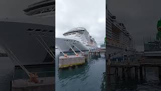 MSC VIRTUOSA at the Cobh cruise liner terminal in Cork Harbour [upl. by Arretak246]