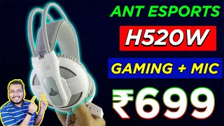 🎧 Ant Esports H520W Gaming Headset Unboxing amp Review  🔥 Best Gaming Headphones Under 1000 Rs [upl. by Adriene]