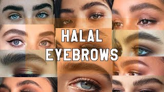 HALAL EYEBROW TUTORIAL [upl. by Arved903]