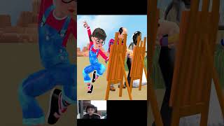 Scary Teacher 3D  Challenge of Painting Transforming into a Superman Showing Power shortsvideo [upl. by Ogaitnas]