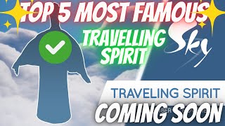 Top 5 Most Famous Travelling spirits in SkyCotl 💫 SkyBaldo Travelling Spirit ✨ [upl. by Sotsirhc]