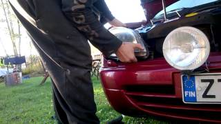 How to remove headlight from citroen xsara [upl. by Dodd634]