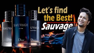 Dior Sauvage EDT Vs EDP Vs Parfum Comparison Review हिंदी में Longest Lasting Best Fragrance [upl. by Hjerpe]