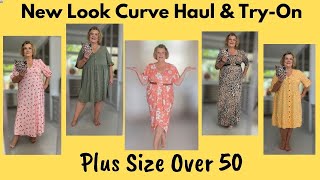 New Look Curve Haul amp Try On  Plus Size Over 50  Dresses For Summer Holidays [upl. by Leuneb961]