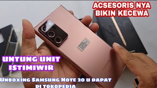 Barang Mahal Mahal Acsesoris Di Kasih Kw ‼️ Unboxing Samsung Note 20 Ultra dari Tokopedia [upl. by Treblihp]