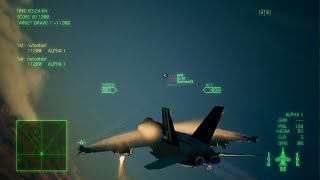 ACE COMBAT 7 1v1 F18e TGM vs Su57 1mikeone [upl. by Estus]