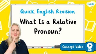 What Is a Relative Pronoun  KS2 English Concept for Kids [upl. by Lundquist99]