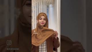 Hijab tutorial for Round and chubby Face [upl. by Ahsinahs]