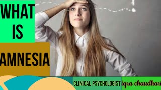 memory disorder Amnesia what is amnesia learn psychology [upl. by Artim773]