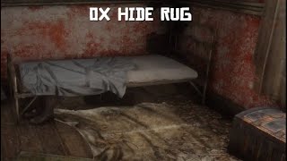 Red Dead Redemption 2 Other Crafting Upgrades  Ox Hide Rug [upl. by Gnem]