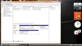 Windows vistas built in partition manager [upl. by Maye]