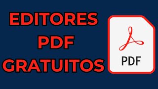 TOP 5 Mejores Editores PDF GRATUITOS Alternativa Adobe Acrobat 2024 [upl. by Brenan]