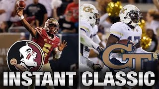 Instant Classic FSU vs Georgia Tech Full Game  2015 ACC Football [upl. by Adelia]