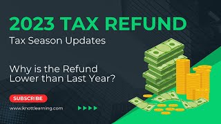 2023 IRS Tax Refund Updates  Why Is My Refund Lower From Last Year [upl. by Essex425]