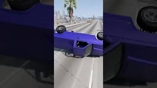 dragcar rollover test in beamng shorts beamngdrive challenge carcrash crashtest gaming [upl. by Nivre]