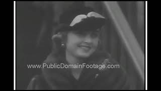 1935 Princess Barbara Hutton of Woolworths archival footage [upl. by Aicilaana4]