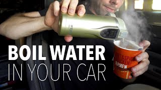 12v Kettle for your Car  Boil Water on the road  Car Camping Travel Essential [upl. by Howarth]