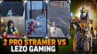 Pro streamers vs lezo gaming  cute girl streamer vs lezo gaming KhushiYTisLive [upl. by Iaka]