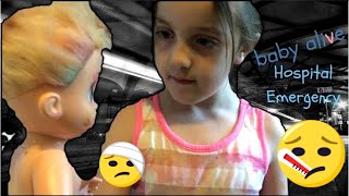 Baby Alive Sick Throwing Up Baby Alive Poops Hospital Videos [upl. by Nylekcaj]