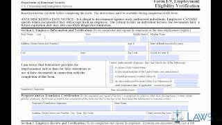 Learn How to Fill the I9 Form [upl. by Nahallac]