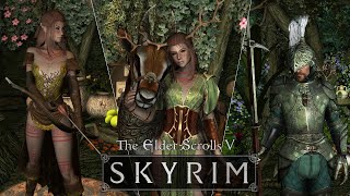 Wood Elf Bosmer Armor and Outfit Collection [upl. by Airtemed818]