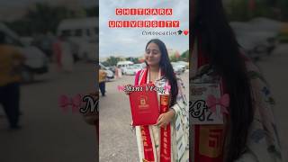 Convocation Mini Vlog🎓 Chitkara University youtubeshortsshortstrending [upl. by Ainnos]