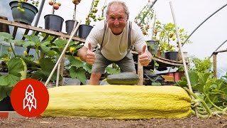 This Gardener Regularly Grows 100Pound Vegetables [upl. by Nylesoj]