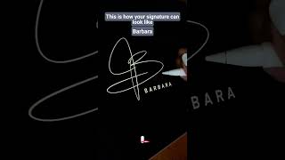 This is how your signature can look like Barbara shorts [upl. by Lindly]