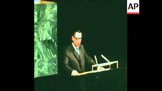 SYND 221070 SOVIET FOR MINISTER ANDREI GROMYKO SPEAKS AT THE UNITED NATIONS [upl. by Grekin]