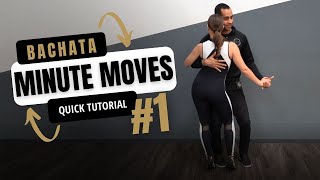 Bachata Minute Moves  Bachata Basic Step With Partner  Demetrio amp Nicole  Bachata Dance Academy [upl. by Aseena]