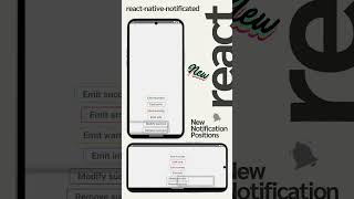 Updates in React Native notification  toast library  react native notificated shorts reactnative [upl. by Aletse]
