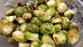 Oven Roasted Brussel Sprouts Recipe  HASfit Lemon Garlic Brussel Sprout Recipe  Recipes [upl. by Aihsinat874]