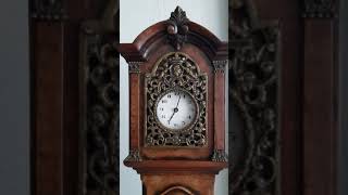 Antique Mahogany Miniature Grandfather Clock [upl. by Christoforo]