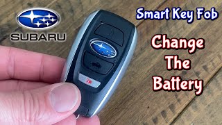 SUBARU Outback  Forester  Impreza Key Fob Battery Replacement DIY  Smart Key  Ascent amp Crosstrek [upl. by Atinor]